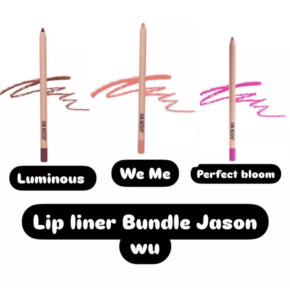 3 Pack Jason Wu Stay In Line Lip Liner Pencil Sill-luminous, We Me, Bloom0.06oz